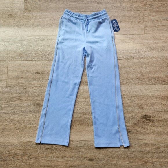 MTA Sport Blue Pants Girls Large 10-12 Wide Leg Nwt Athleisure Lounge - Picture 4 of 15